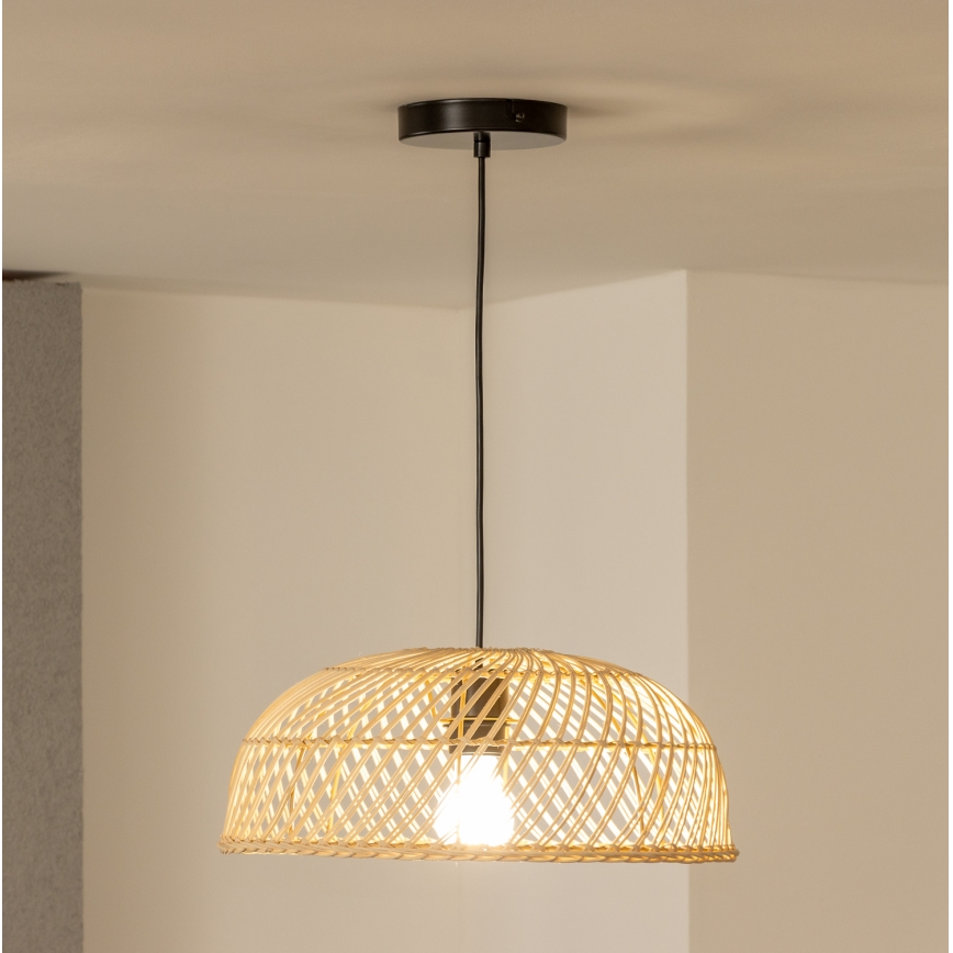 Brilagi - LED luster na lankovom závesení CERIA BOHO 1xE27/40W/230V priemer 40 cm ratan