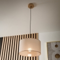 Brilagi - LED Luster na lanku ANTHONY 1xE27/60W/230V dub/béžová