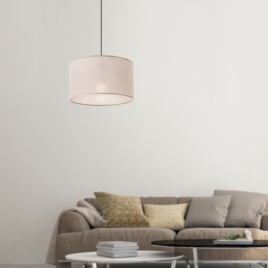 Brilagi - LED Luster na lanku ANTHONY 1xE27/60W/230V dub/béžová