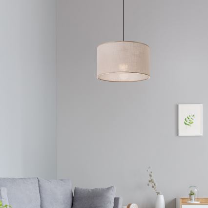 Brilagi - LED Luster na lanku ANTHONY 1xE27/60W/230V dub/béžová