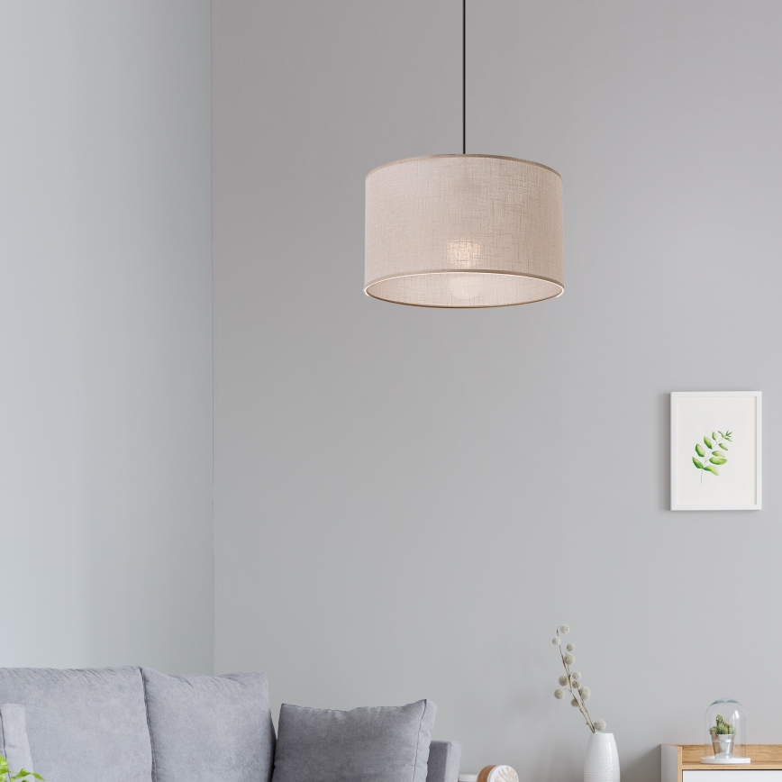 Brilagi - LED Luster na lanku ANTHONY 1xE27/60W/230V dub/béžová