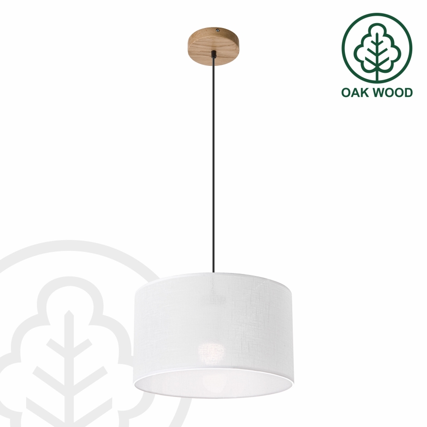 Brilagi - LED Luster na lanku ANTHONY 1xE27/60W/230V dub/biela