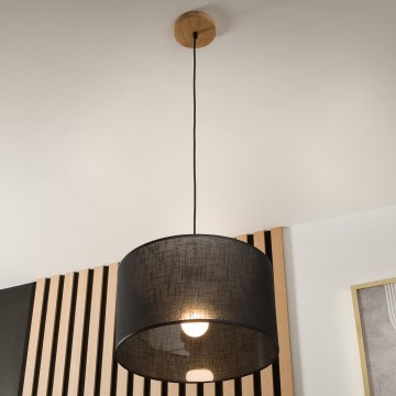 Brilagi - LED Luster na lanku ANTHONY 1xE27/60W/230V dub/čierna