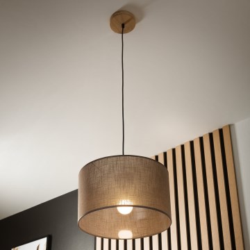 Brilagi - LED Luster na lanku ANTHONY 1xE27/60W/230V dub/hnedá