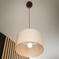 Brilagi - LED Luster na lanku ANTHONY 1xE27/60W/230V dub orech/béžová