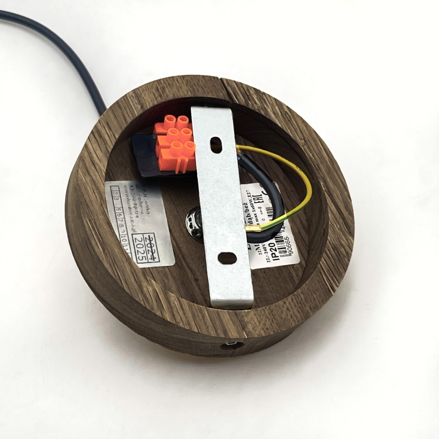 Brilagi - LED Luster na lanku ANTHONY 1xE27/60W/230V dub orech/čierna