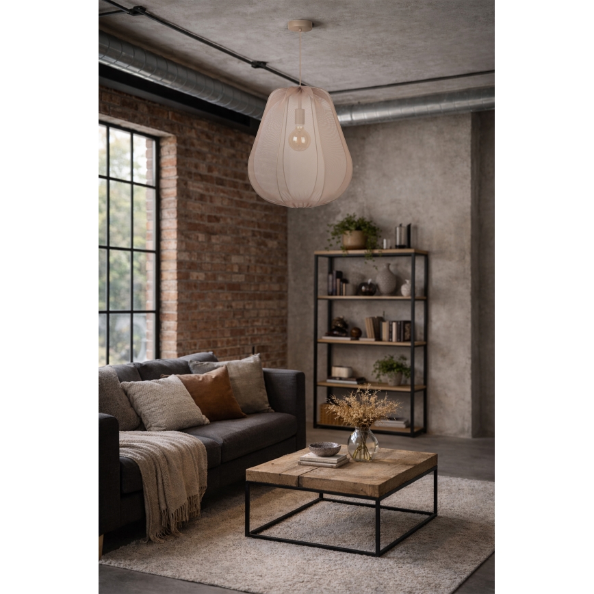 Brilagi - LED luster na lanku ARVEN 1xE27/8W/230V priemer 37 cm béžová