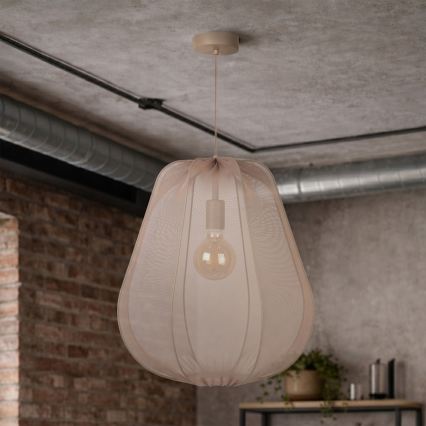 Brilagi - LED luster na lanku ARVEN 1xE27/8W/230V priemer 37 cm béžová