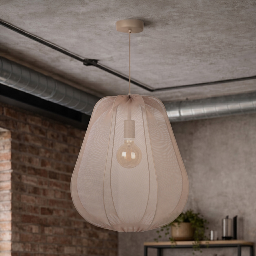 Brilagi - LED luster na lanku ARVEN 1xE27/8W/230V priemer 37 cm béžová