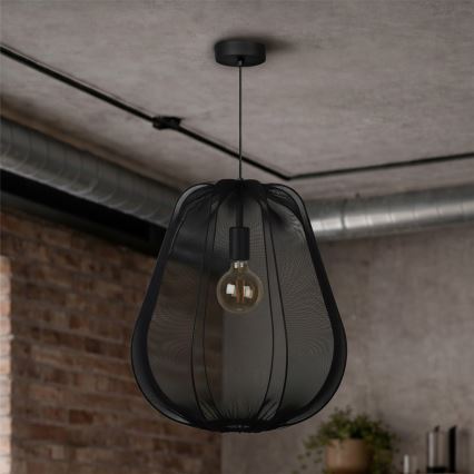 Brilagi - LED luster na lanku ARVEN 1xE27/8W/230V priemer 37 cm čierny