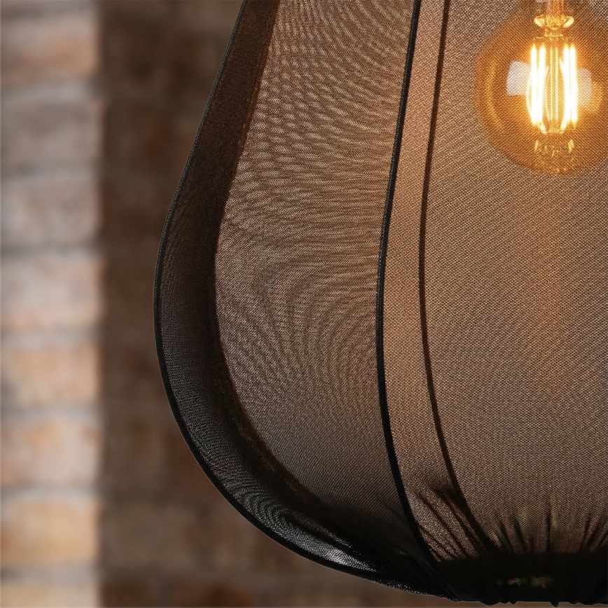 Brilagi - LED luster na lanku ARVEN 1xE27/8W/230V priemer 37 cm čierny