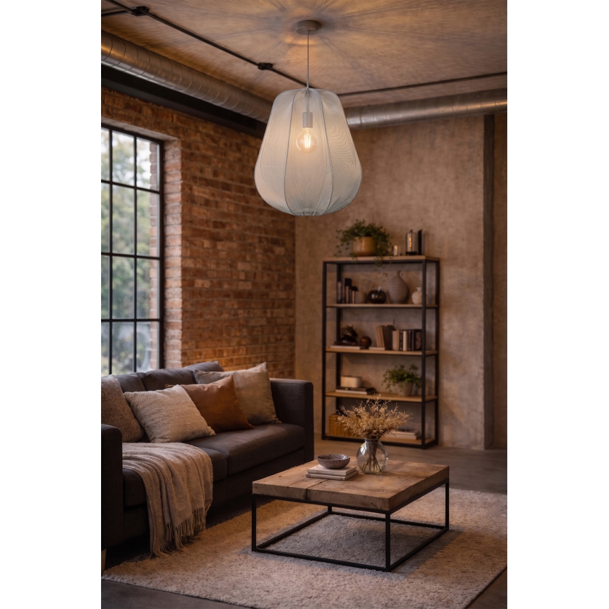 Brilagi - LED luster na lanku ARVEN 1xE27/8W/230V priemer 37 cm sivá