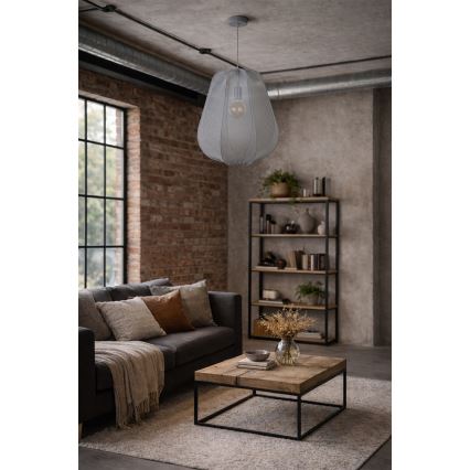 Brilagi - LED luster na lanku ARVEN 1xE27/8W/230V priemer 37 cm sivá