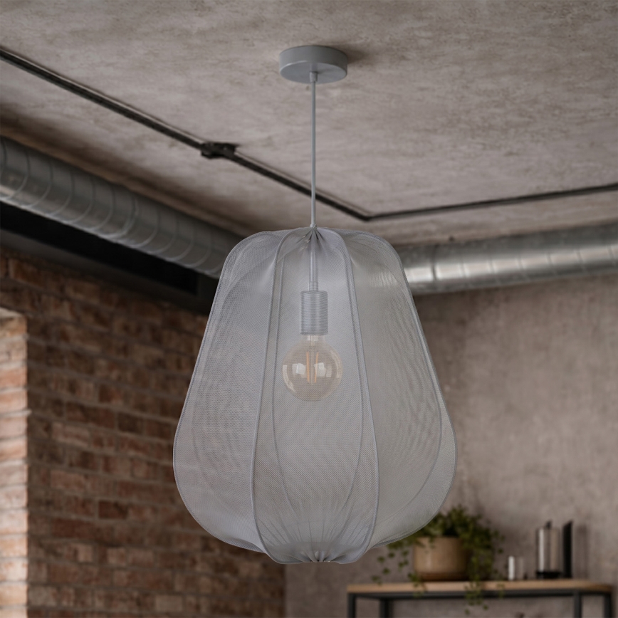 Brilagi - LED luster na lanku ARVEN 1xE27/8W/230V priemer 37 cm sivá