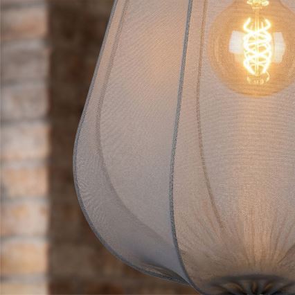 Brilagi - LED luster na lanku ARVEN 1xE27/8W/230V priemer 37 cm sivá
