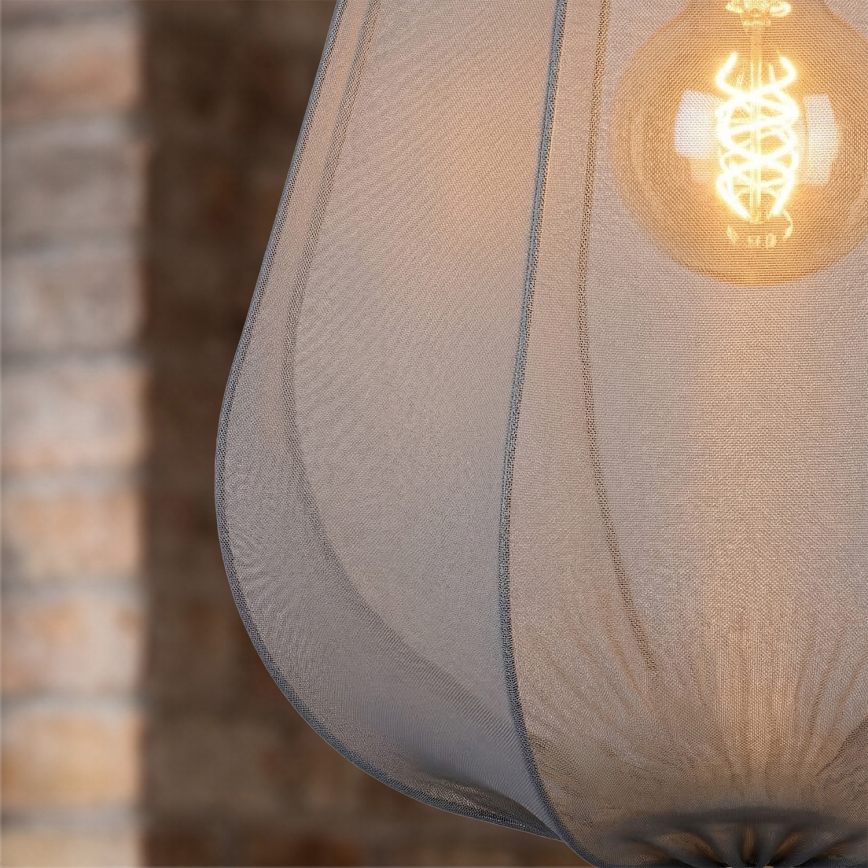Brilagi - LED luster na lanku ARVEN 1xE27/8W/230V priemer 37 cm sivá