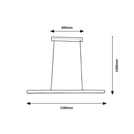 Brilagi - LED luster na lanku AXIS LED/30W/230V 120 cm biela