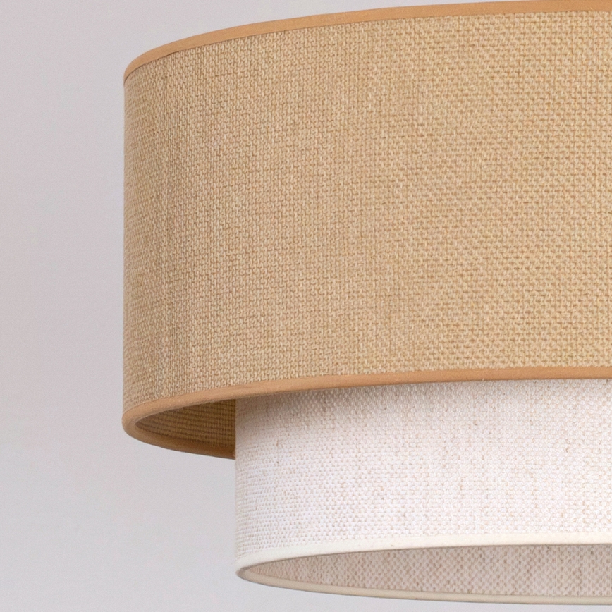 Brilagi - LED luster na lanku BOHO ECO 1xE27/10W/230V pr. 40 cm béžová/krémová