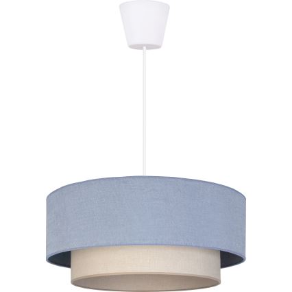 Brilagi - LED luster na lanku BOHO ECO 1xE27/10W/230V, priemer 40 cm, modrá/krémová