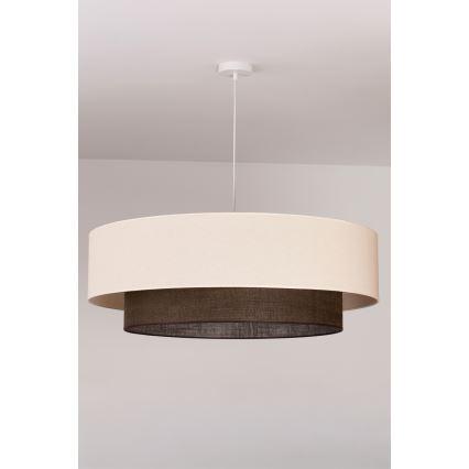 Brilagi - LED luster na lanku BOHO STYLE 3xE27/15W/230V pr. 80 cm krémová/hnedá