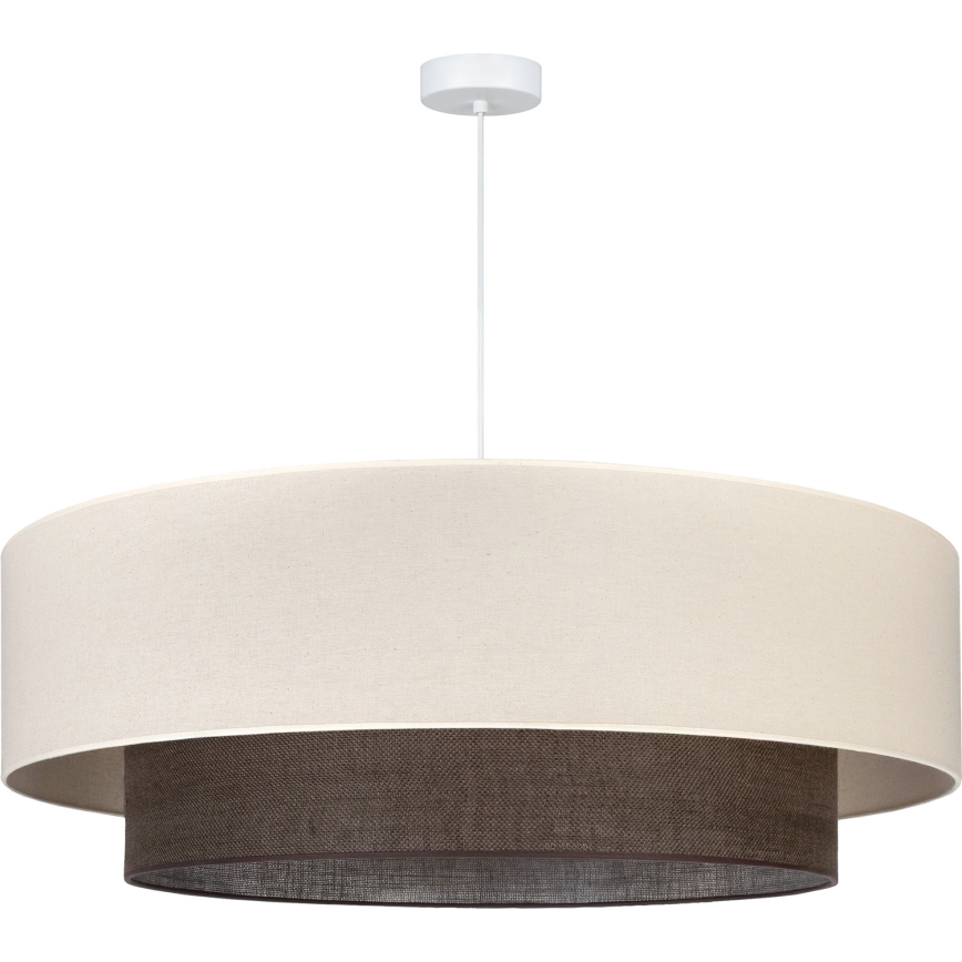 Brilagi - LED luster na lanku BOHO STYLE 3xE27/15W/230V pr. 80 cm krémová/hnedá