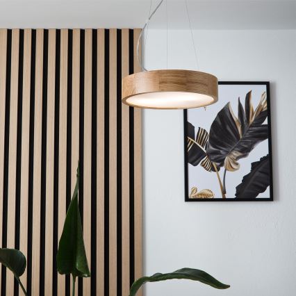 Brilagi - LED luster na lanku CARVALHO 2xE27/15W/230V dub pr. 37 cm