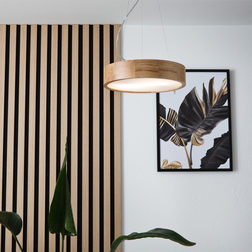 Brilagi - LED luster na lanku CARVALHO 2xE27/15W/230V dub pr. 37 cm