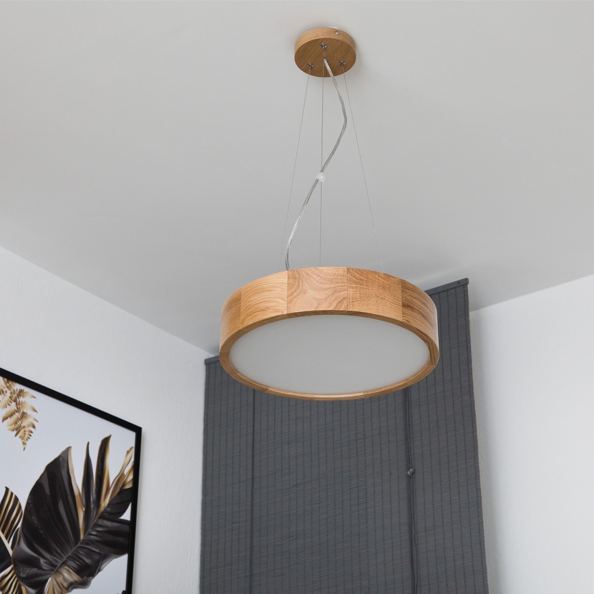 Brilagi - LED luster na lanku CARVALHO 2xE27/15W/230V dub pr. 37 cm