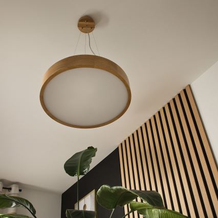 BRILAGI - LED luster na lanku CARVALHO 3xE27/15W/230V dub pr. 47,5 cm