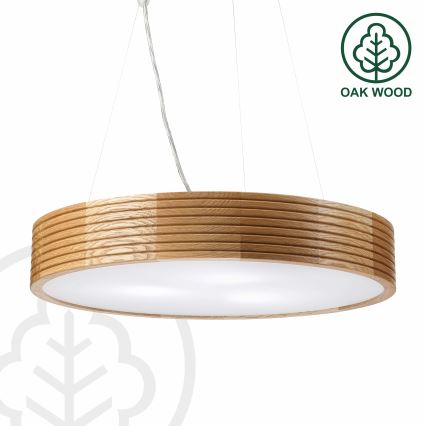 Brilagi - LED luster na lanku CARVALHO MODERN 3xE27/60W/230V dub pr. 47,5 cm