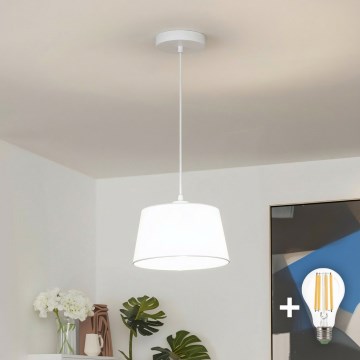 Brilagi - LED luster na lanku CERIA 1xE27/40W/230V pr. 25 cm biela