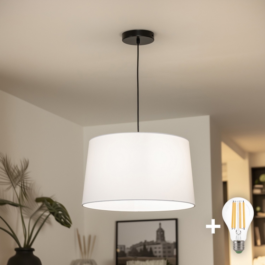 Brilagi - LED luster na lanku CERIA 1xE27/40W/230V pr. 45 cm biela