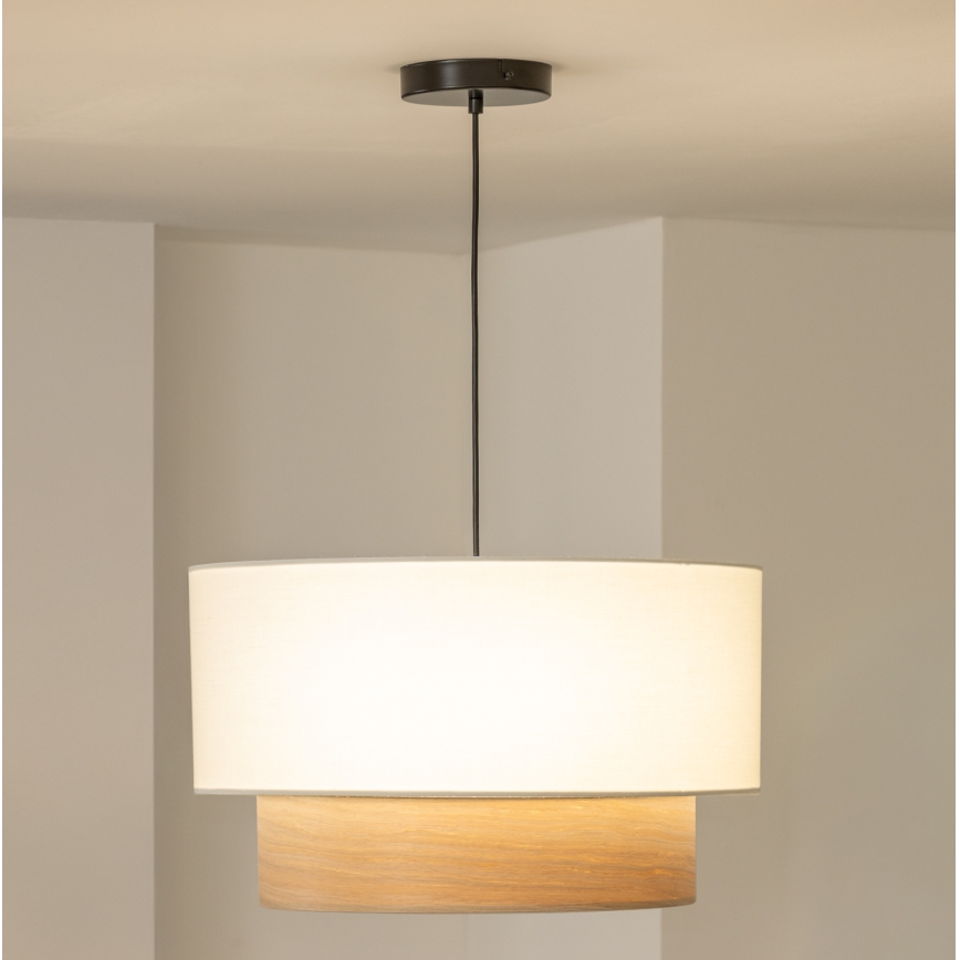 Brilagi - LED luster na lanku CERIA 1xE27/40W/230V pr. 50 cm biela/béžová