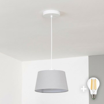 Brilagi - LED luster na lanku CERIA 1xE27/40W/230V, priemer 25 cm, sivý