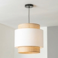 Brilagi - LED luster na lanku CERIA 1xE27/40W/230V priemer 30 cm čierna/béžová/biela