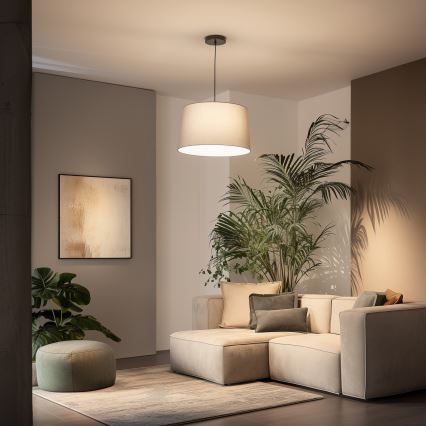 Brilagi - LED luster na lanku CERIA 1xE27/40W/230V priemer 45 cm šedý