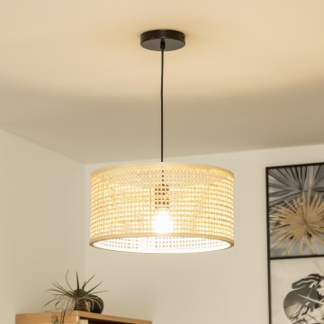Brilagi - LED luster na lanku CERIA BOHO 1xE27/40W/230V pr. 40 cm bambus
