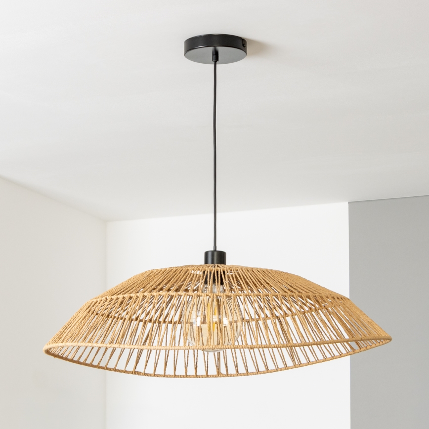 Brilagi - LED luster na lanku CERIA BOHO 1xE27/40W/230V pr. 70 cm hnedá