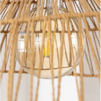 Brilagi - LED luster na lanku CERIA BOHO 1xE27/40W/230V pr. 70 cm hnedá