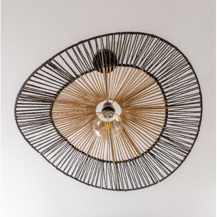 Brilagi - LED luster na lanku CERIA BOHO 1xE27/40W/230V pr. 80 cm čierna/hnedá