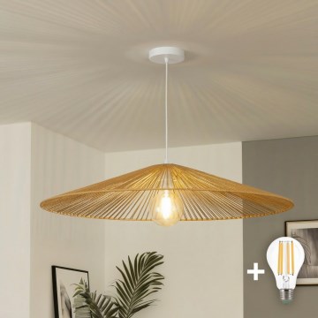 Brilagi - LED luster na lanku CERIA BOHO 1xE27/40W/230V pr. 90 cm hnedá