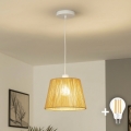 Brilagi - LED luster na lanku CERIA BOHO 1xE27/40W/230V priemer 28 cm hnedý