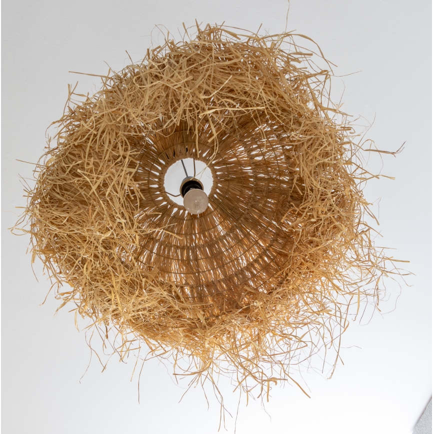 Brilagi - LED luster na lanku CERIA BOHO 1xE27/40W/230V priemer 60 cm rafia