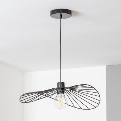 Brilagi - LED luster na lanku CERIA WIRE 1xE27/40W/230V 40x56 cm čierna