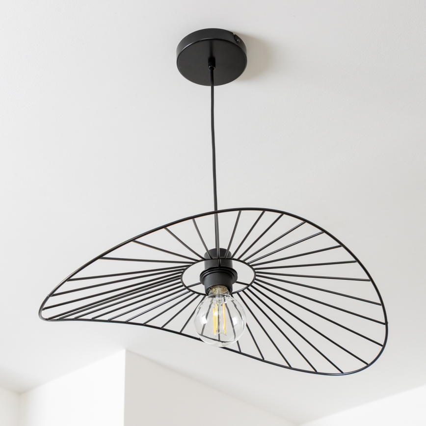 Brilagi - LED luster na lanku CERIA WIRE 1xE27/40W/230V 40x56 cm čierna