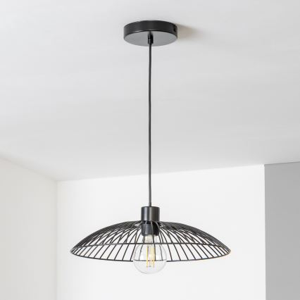 Brilagi - LED luster na lanku CERIA WIRE 1xE27/40W/230V pr. 26 cm čierna