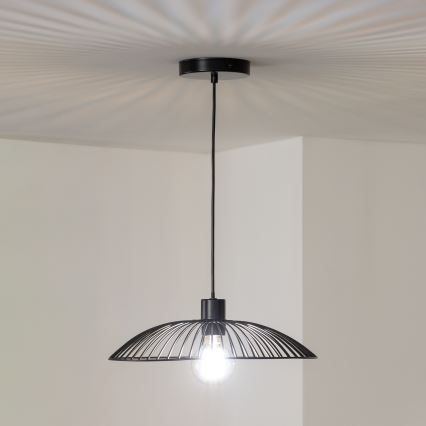 Brilagi - LED luster na lanku CERIA WIRE 1xE27/40W/230V pr. 26 cm čierna