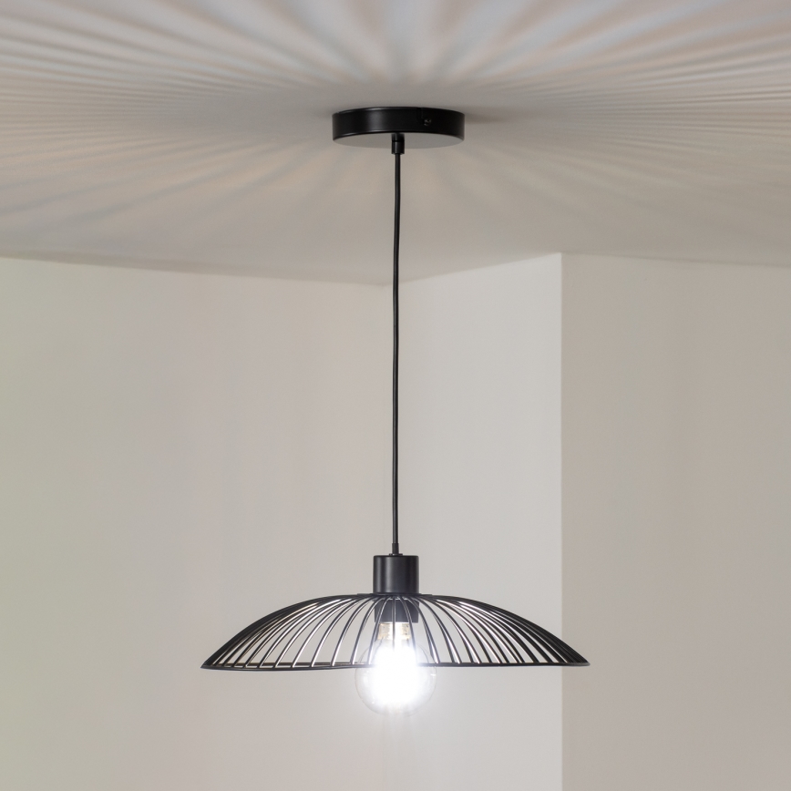 Brilagi - LED luster na lanku CERIA WIRE 1xE27/40W/230V pr. 26 cm čierna