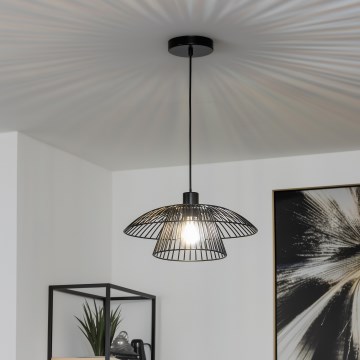 Brilagi - LED luster na lanku CERIA WIRE 1xE27/40W/230V pr. 38 cm čierna