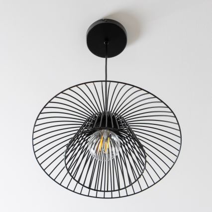 Brilagi - LED luster na lanku CERIA WIRE 1xE27/40W/230V pr. 38 cm čierna